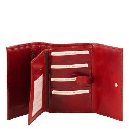 Exclusive 4 fold leather wallet for women
